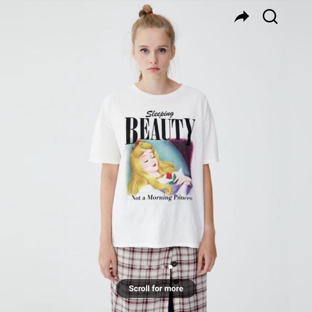 PULL AND BEAR Sleeping beauty t-shirt
